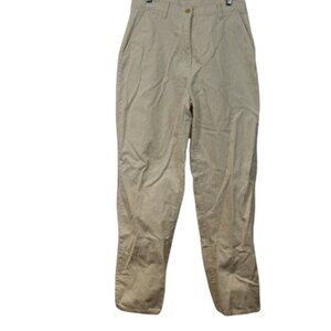 Woolrich Ecru Corduroy High Rise Straight Leg Pants Size 10 Vintage